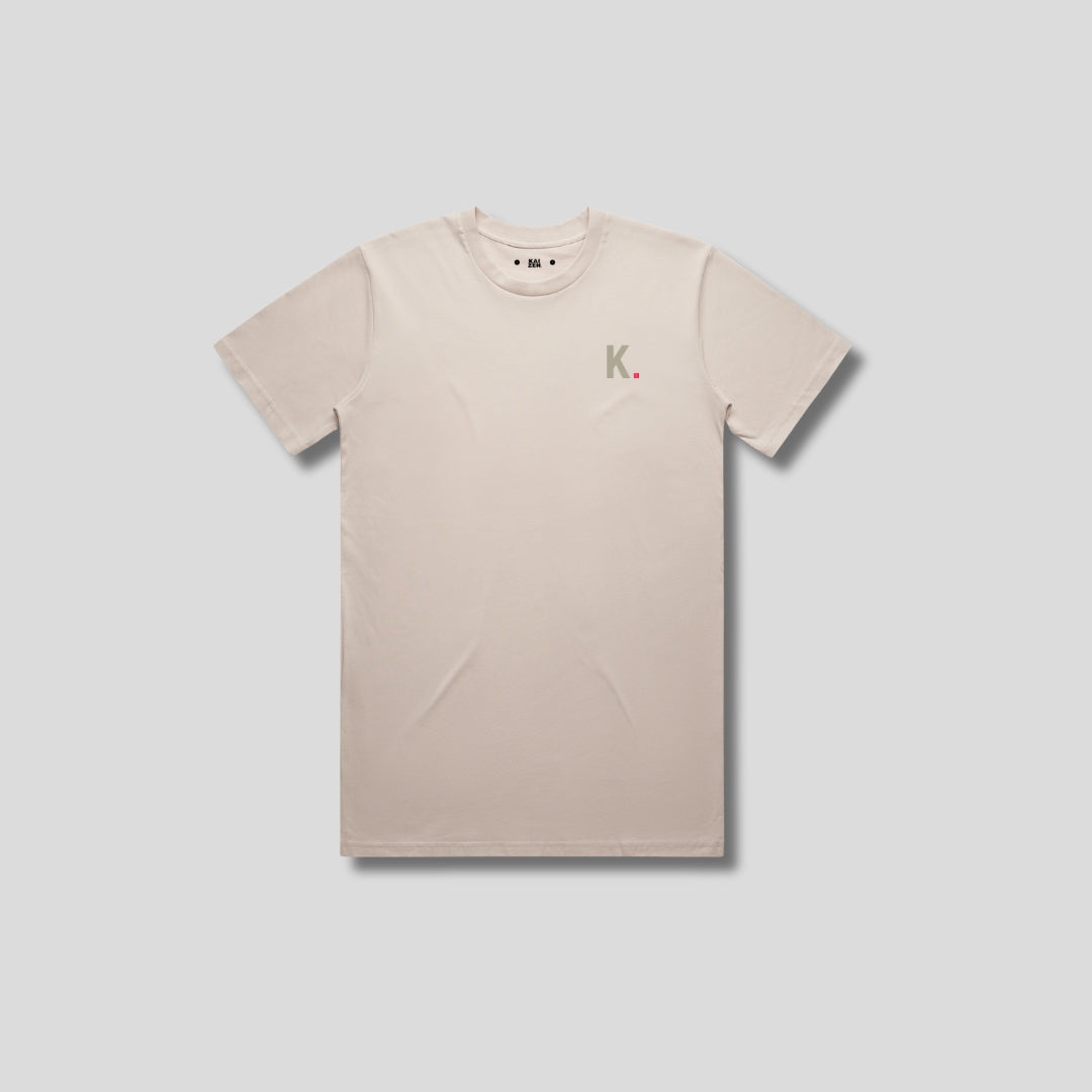 Icon Relaxed t-shirt Bone front- The Kaizen Shop