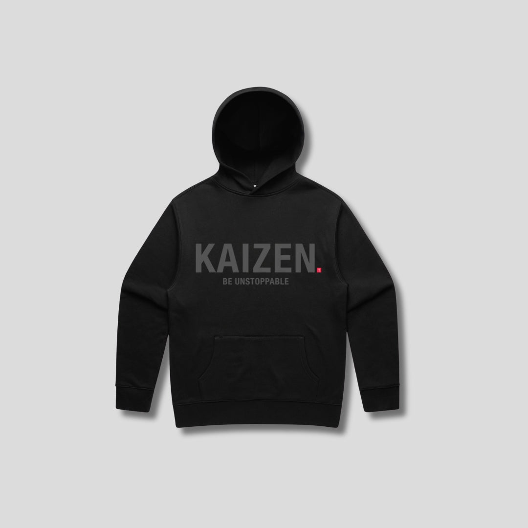 Mens Essentials Relaxed Hoodie front - The Kaizen Shop