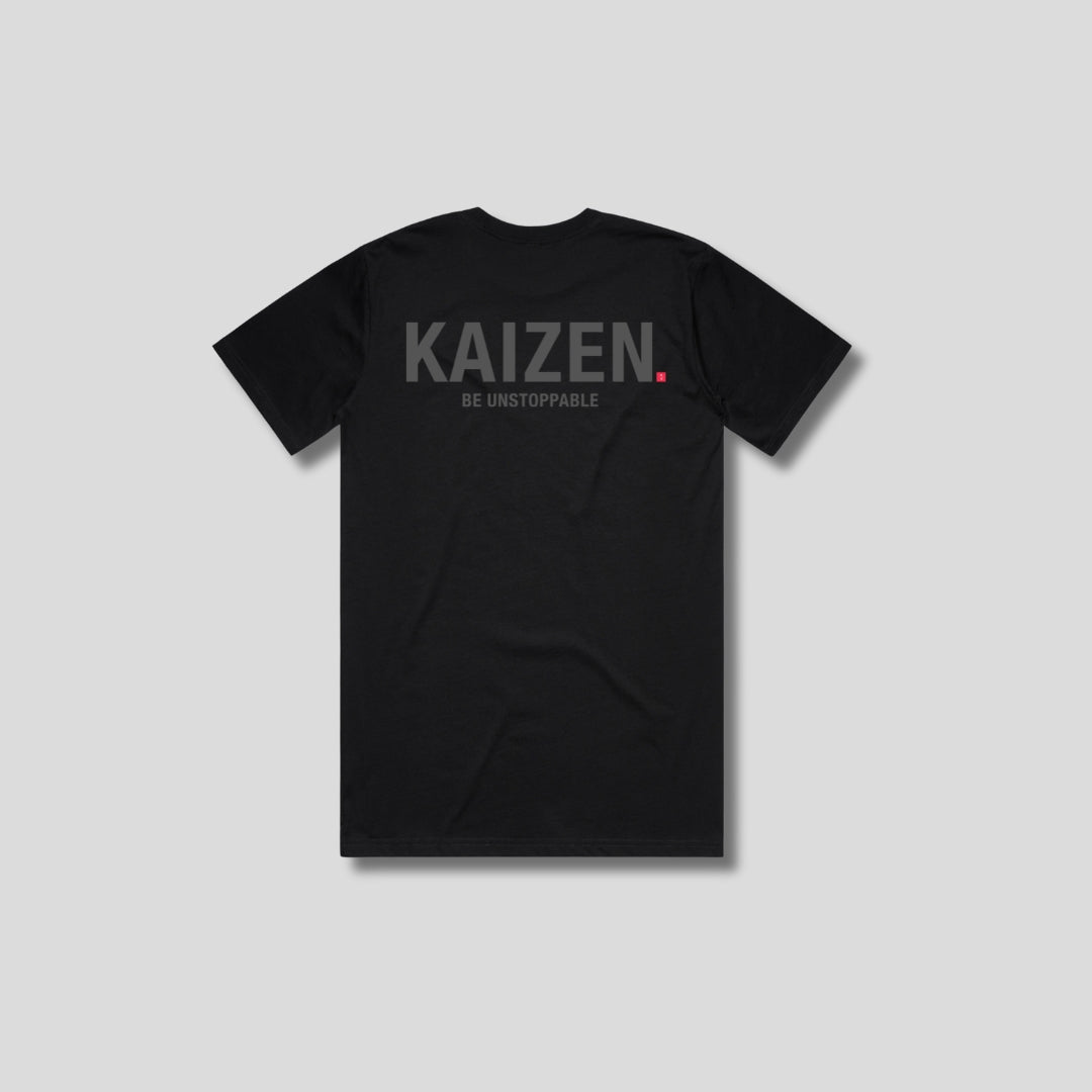 Mens Icon Relaxed t-shirt Black back - The Kaizen Shop