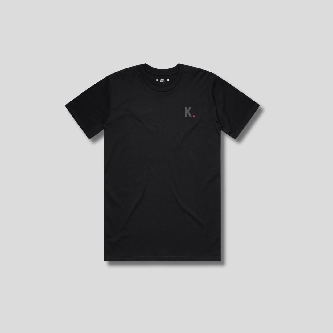 Mens Icon Relaxed t-shirt Black front - The Kaizen Shop