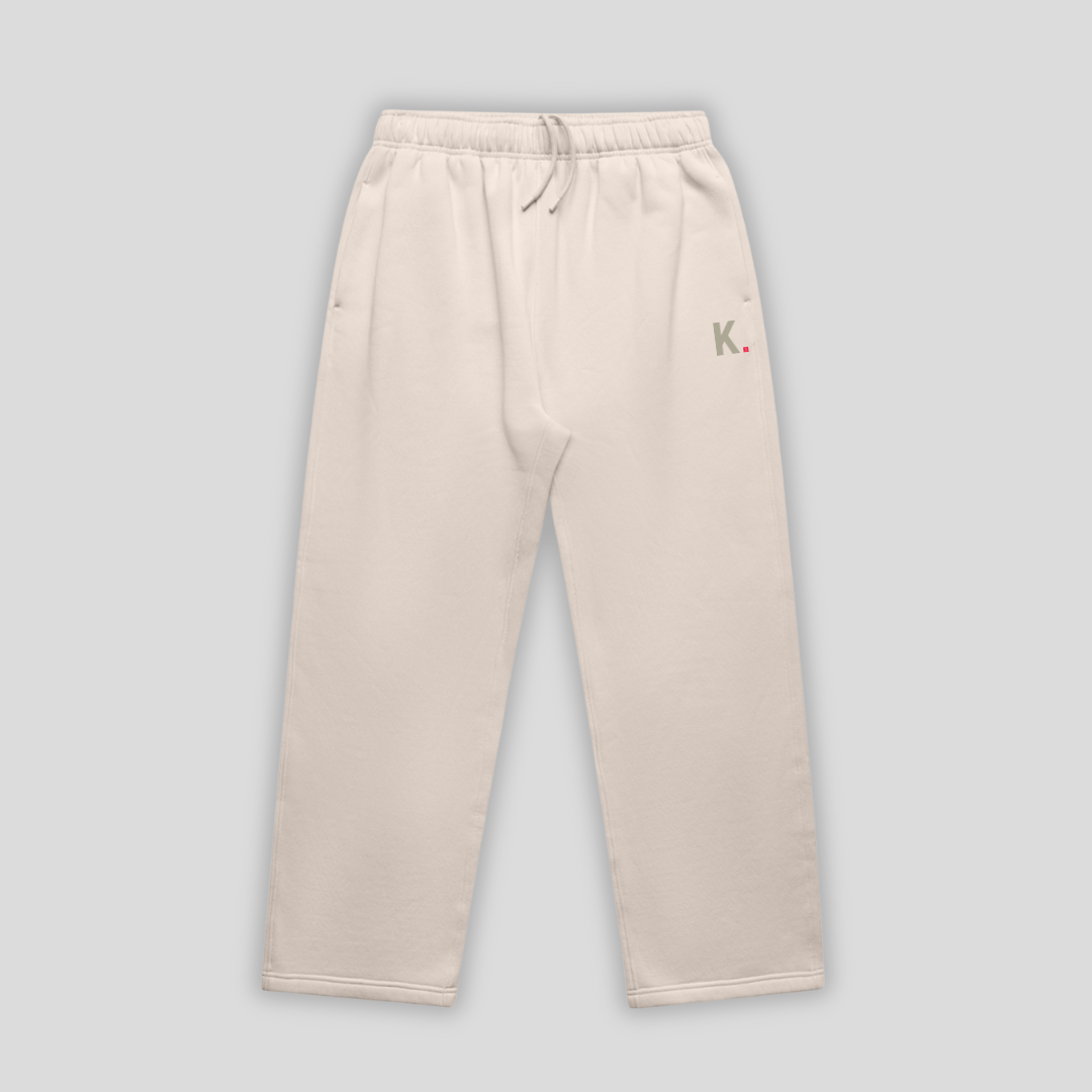 Mens Icon Straight Jogger Bone front - The Kaizen Shop