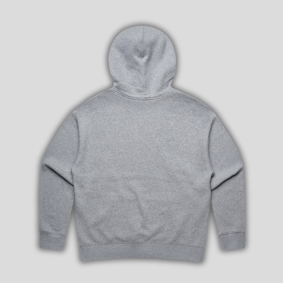 Womens Essentials Relaxed Hoodie Heather Grey back