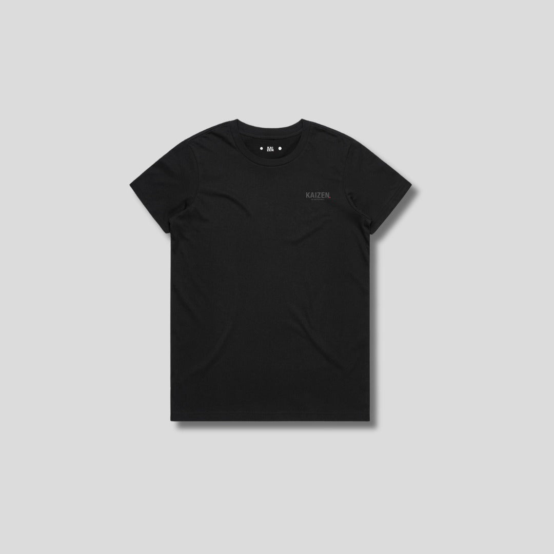 Womens Essentials Relaxed T-Shirt Black front