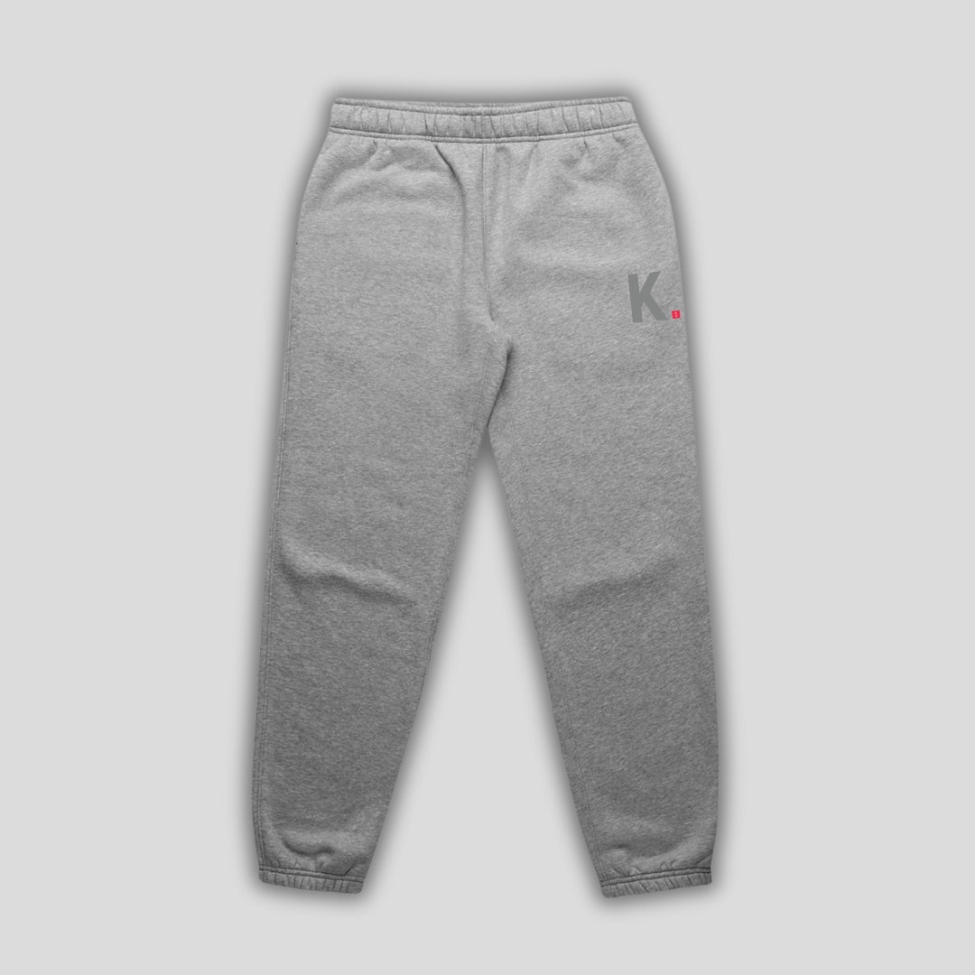 Womens Icon Cuffed Jogger Heather Grey front