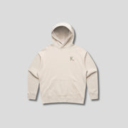 Womens Icon Relaxed Hoodie Bone front - The Kaizen Shop