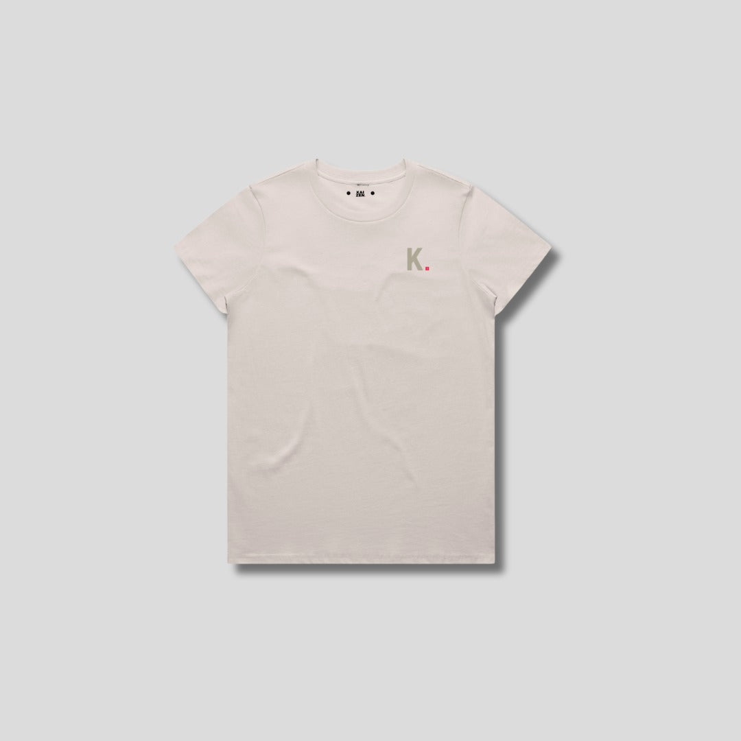 Womens Icon Relaxed T-Shirt Bone front