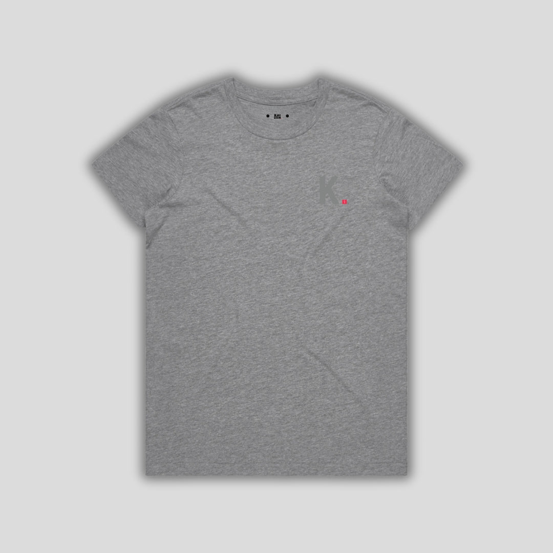 Womens Icon Relaxed T-Shirt Heather Grey front